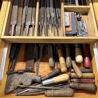 LOT 65B: Hand Tool Collection - Files, Chisels & More