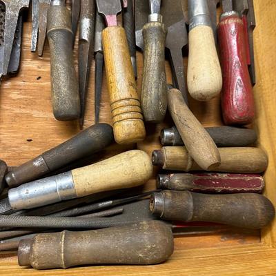 LOT 65B: Hand Tool Collection - Files, Chisels & More