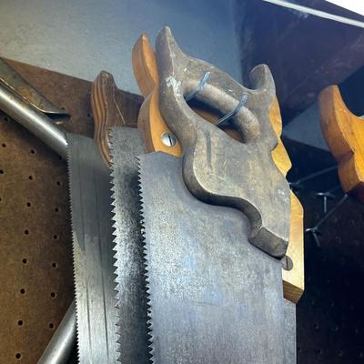 LOT 66B: Collection Of Hand Tools - Saws, Pliers, Wrenches & More