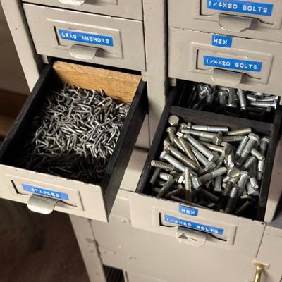 LOT 69B: Cabinets/Organizers w/ All Contents & Hardware Included