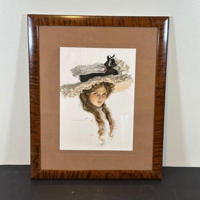 LOT 75B: Three Framed Signed Prints by Harrison Fisher