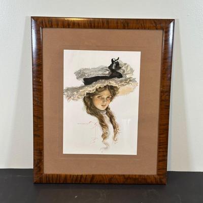 LOT 75B: Three Framed Signed Prints by Harrison Fisher