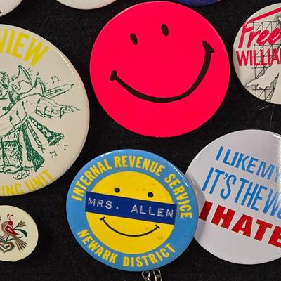 LOT 87B: Collection of Various Button Pins