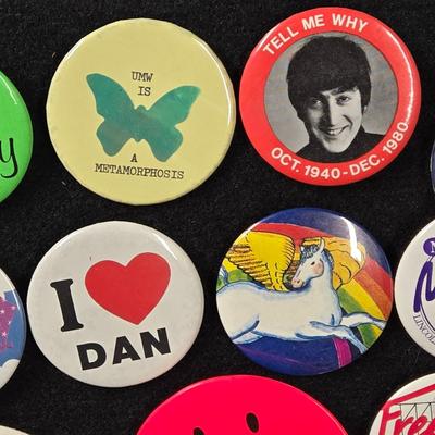 LOT 87B: Collection of Various Button Pins
