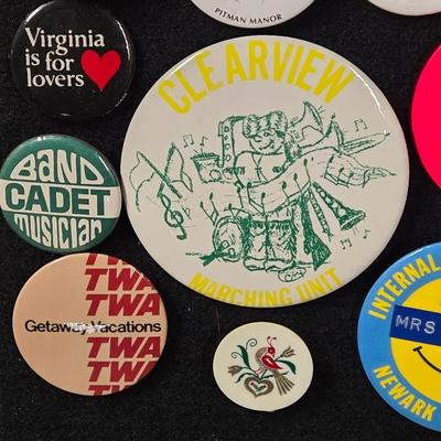 LOT 87B: Collection of Various Button Pins