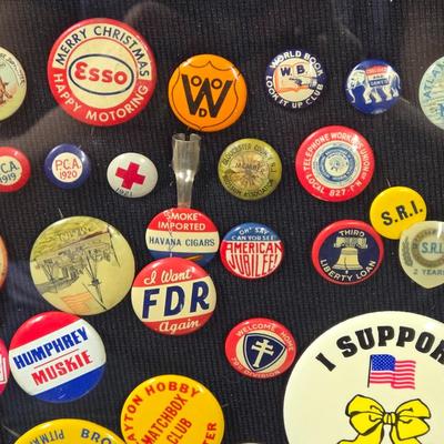LOT 87B: Collection of Various Button Pins