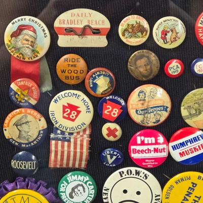 LOT 87B: Collection of Various Button Pins