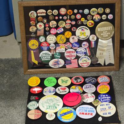 LOT 87B: Collection of Various Button Pins