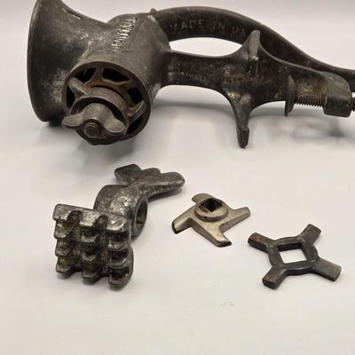 LOT 93B: Vintage Bowl and Various Food Grinders