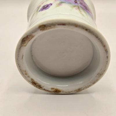 LOT 97B: There's Nothing Like Fresh Flowers. Except Painted Ones! MCM Floral Metal Tole Tray and Multiple Floral Cups, Saucers, and...