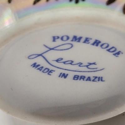 LOT 97B: There's Nothing Like Fresh Flowers. Except Painted Ones! MCM Floral Metal Tole Tray and Multiple Floral Cups, Saucers, and...