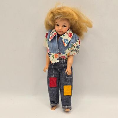 LOT 103B: Ideal Toy Dolls, George Washington Doll, Mermaid Doll, and Box Full of Clothes and Accessories