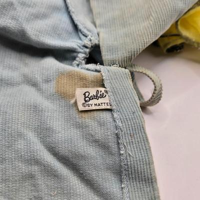 LOT 104B: Barbie Armoire, Drawer, Furniture, and Barbie, Skipper, Ken, & Allan Clothing and Accessories