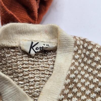 LOT 104B: Barbie Armoire, Drawer, Furniture, and Barbie, Skipper, Ken, & Allan Clothing and Accessories