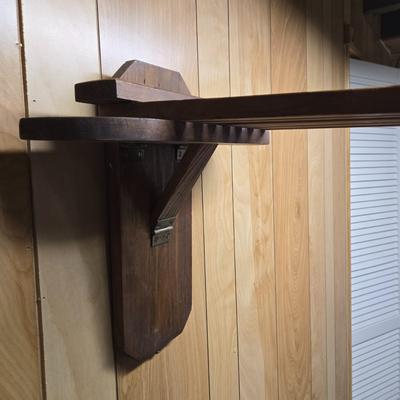 LOT 106B: Vintage Wooden Wall-Mounted Drying Rack