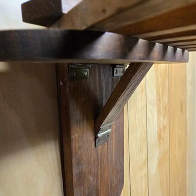LOT 106B: Vintage Wooden Wall-Mounted Drying Rack