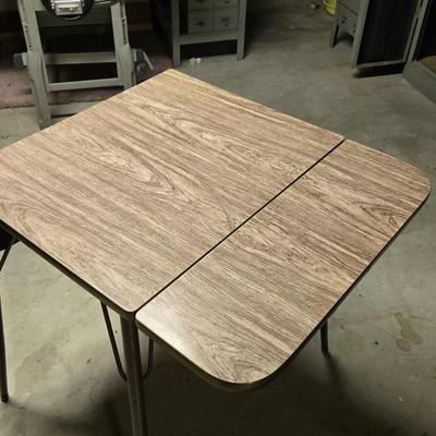 LOT 107B: MCM Formica Top Drop Leaf Table