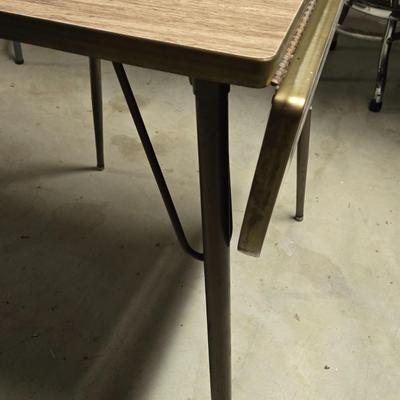 LOT 107B: MCM Formica Top Drop Leaf Table