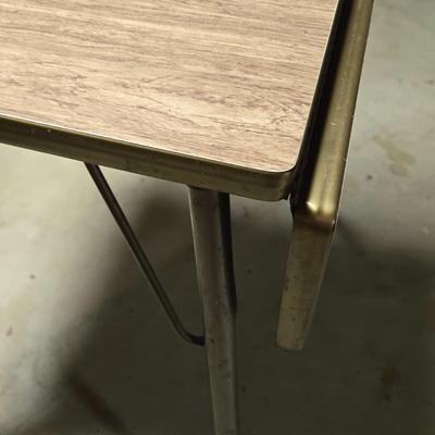 LOT 107B: MCM Formica Top Drop Leaf Table
