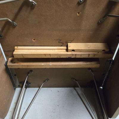 LOT 107B: MCM Formica Top Drop Leaf Table