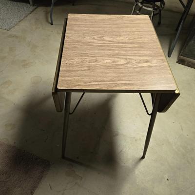 LOT 107B: MCM Formica Top Drop Leaf Table