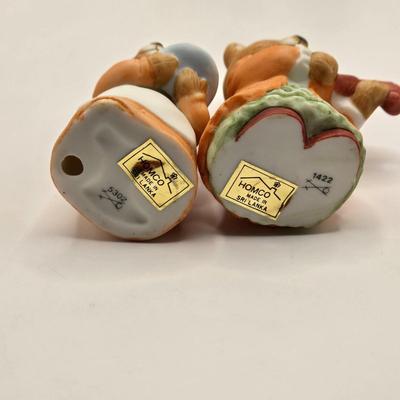 LOT 108K: Large Collection of Homco Christmas Bears Including Grandma & Grandpa in Rocking Chairs, Cubs Sledding, and Many More