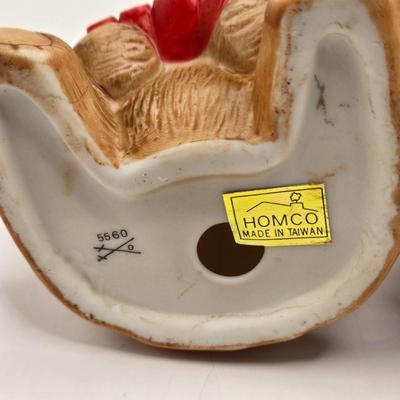 LOT 108K: Large Collection of Homco Christmas Bears Including Grandma & Grandpa in Rocking Chairs, Cubs Sledding, and Many More