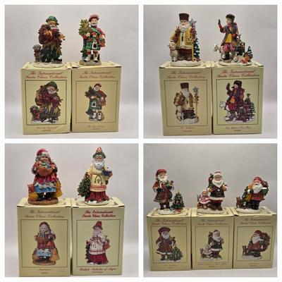 LOT 110K: Set of Nine International Santa Claus Collection, All in Original Boxes