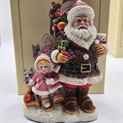 LOT 110K: Set of Nine International Santa Claus Collection, All in Original Boxes