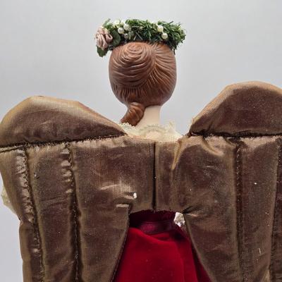 LOT 113K: Angels Are Among Us! Christmas Angel Tree Toppers, Figurines, Ornaments, and Small Serving Plate