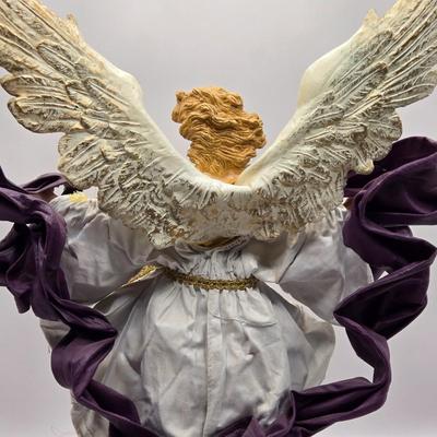 LOT 113K: Angels Are Among Us! Christmas Angel Tree Toppers, Figurines, Ornaments, and Small Serving Plate