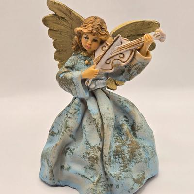 LOT 113K: Angels Are Among Us! Christmas Angel Tree Toppers, Figurines, Ornaments, and Small Serving Plate