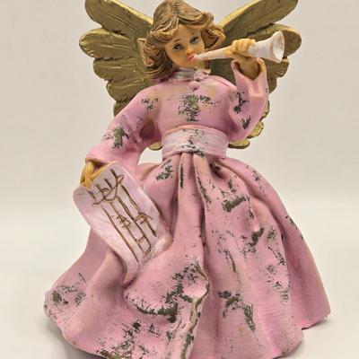 LOT 113K: Angels Are Among Us! Christmas Angel Tree Toppers, Figurines, Ornaments, and Small Serving Plate