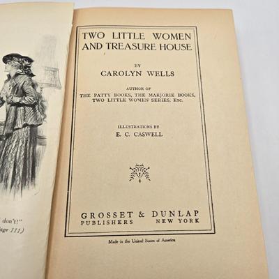 LOT 117K: Antique Books Including Two Little Women, Two Little Women on a Holiday, Two Little Women and Treasure House, Stella Davis,...
