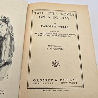 LOT 117K: Antique Books Including Two Little Women, Two Little Women on a Holiday, Two Little Women and Treasure House, Stella Davis,...
