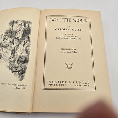 LOT 117K: Antique Books Including Two Little Women, Two Little Women on a Holiday, Two Little Women and Treasure House, Stella Davis,...