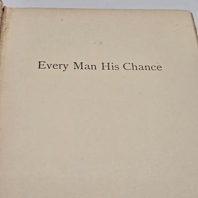 LOT 120K: Every Man His Chance, Sixty Years With The Bible, The Burnt Offering, and Other Antique Books