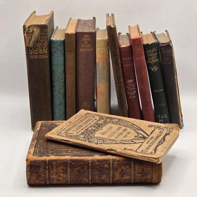 LOT 122K: Poems or WordsWorth, The Song of songs, and More Antique Books