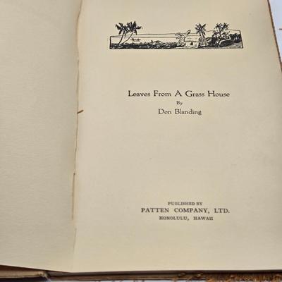 LOT 123K: Antique Books Including Leaves From A Grass House, The Weed, A Divided House, and More