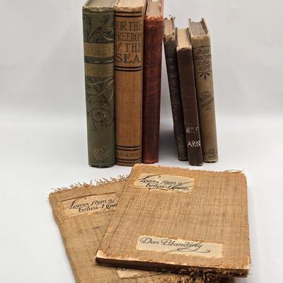 LOT 123K: Antique Books Including Leaves From A Grass House, The Weed, A Divided House, and More