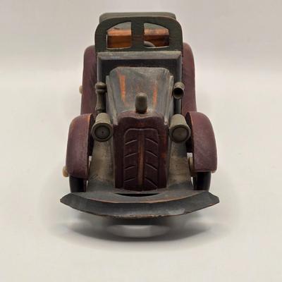 LOT 125K: Three Vintage Wooden Model Cars