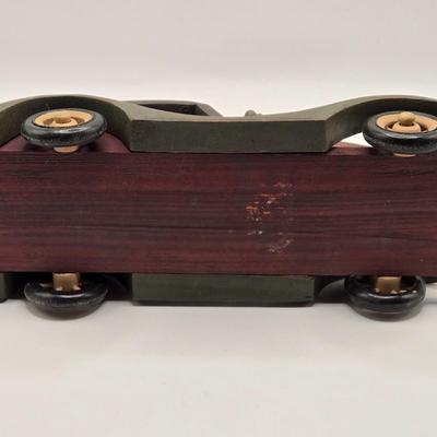 LOT 125K: Three Vintage Wooden Model Cars