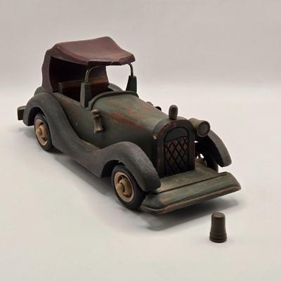 LOT 125K: Three Vintage Wooden Model Cars