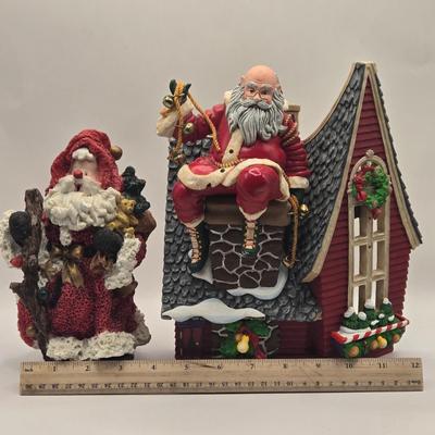 LOT 128K: Department 56 Up on the Rooftop, Kurt S. Adler Santa, and More