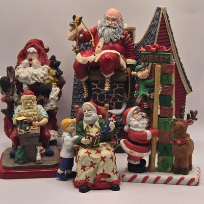 LOT 128K: Department 56 Up on the Rooftop, Kurt S. Adler Santa, and More