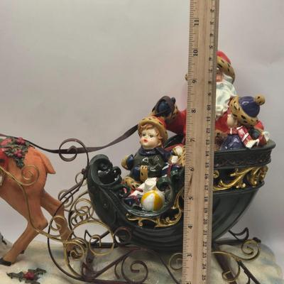 LOT 129K: Season's Tweetings from Russ, Santa with Children in Sleigh, and More