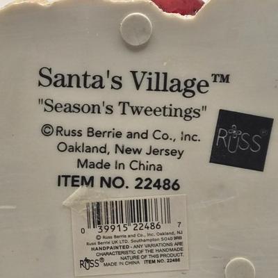 LOT 129K: Season's Tweetings from Russ, Santa with Children in Sleigh, and More