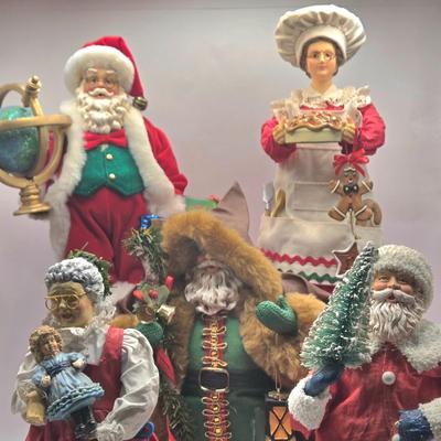 LOT 130K: Kurt S. Adler Santa Figure, Christmas Cookie Baker, and More