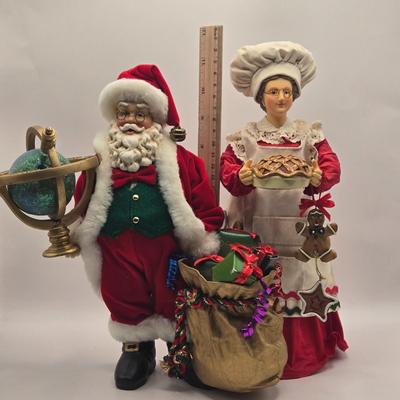 LOT 130K: Kurt S. Adler Santa Figure, Christmas Cookie Baker, and More