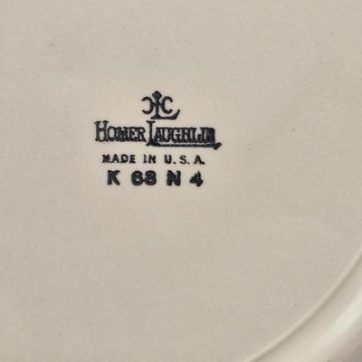 LOT 131K: Local Church Plates, Holmes Furniture Plate, and The Cat's Meow Wooden Buildings